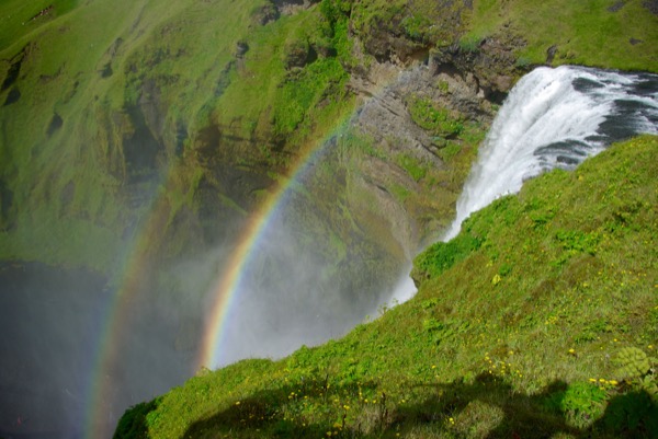 Au sommet : double rainbow !
