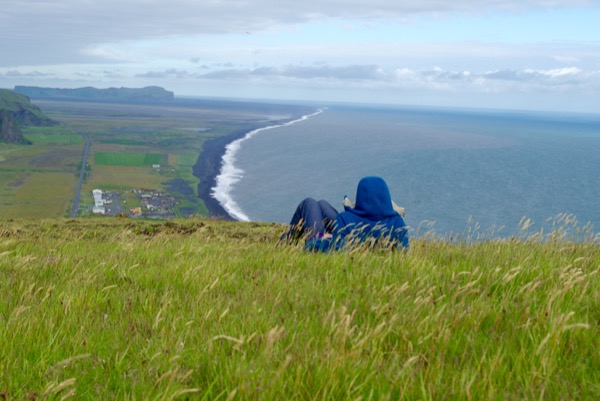Au sommet des falaises.