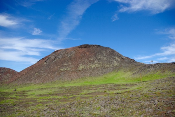 Le volcan dans lequel nous allons descendre.