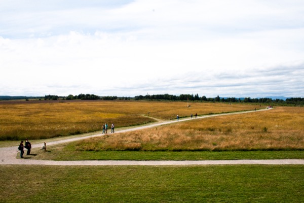 "Dark, dark was the day when we looked on Culloden / And chill was the mist drop that clung to the tree, / The oats of the harvest hung heavy and sodden, / No light on the land and no wind on the sea." (Andrew Lang, Culloden)