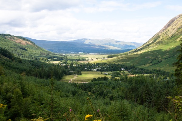 Le Glen Nevis, après avoir commencé l'ascension.