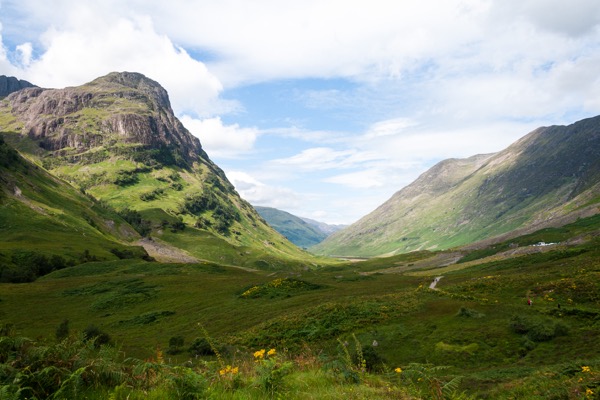 La vallée de Glen Coe.